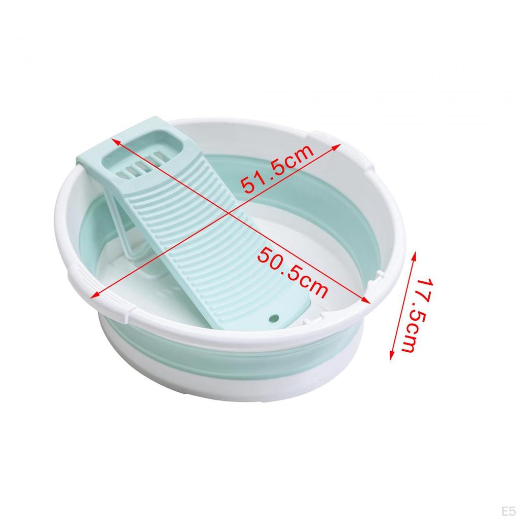 Foldable Washboard Basin for Laundry Hand Wash Board Cleaning Travel Clothes
