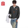 Men's Waffle Texture V-Neck Faux Layered Long Sleeve T-Shirt