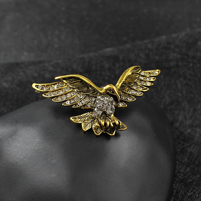 Majestic Eagle Unisex Brooch - Wings Spread Fashion Badge