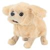 Electronic Plush Puppy Dog Toy Cute Singing Walking Tail Wagging Soft Electronic Interactive Dog for Girls Brown
