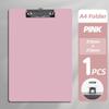 A4 Folder Manager Simple Waterproof Plastic Clipboard A4 Business School Folders For Learning Stationery Office Supplies