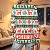 Women's V-Neck Long Sleeve Christmas Printed Lightweight Top for Spring and Summer