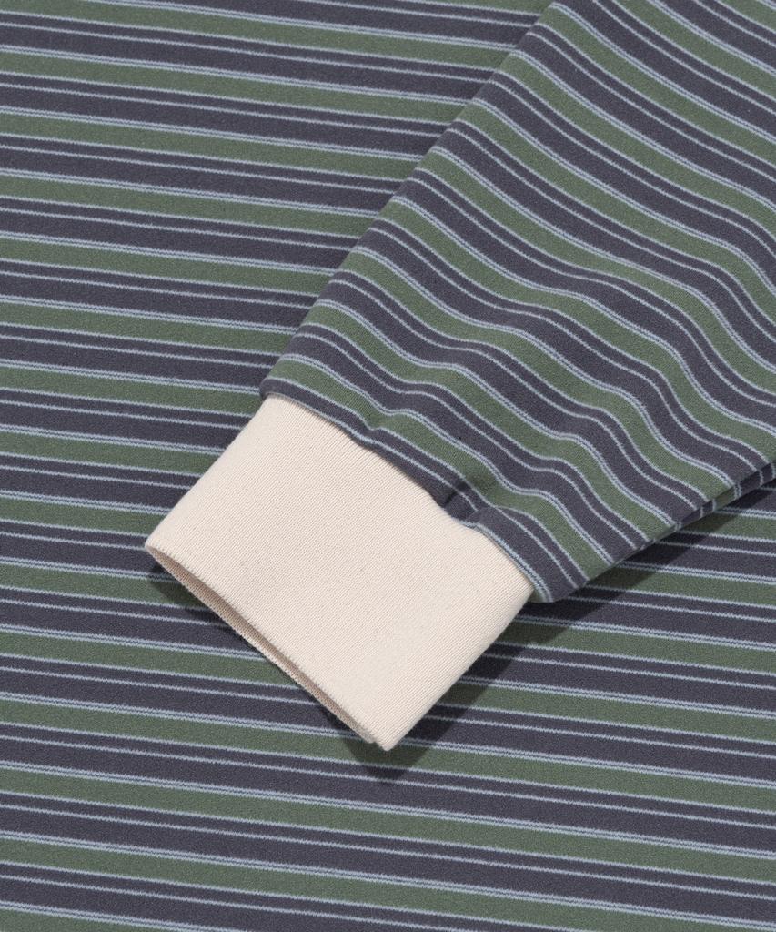 CARGOBROS FOR WOMAN Easy Stripe Polo Shirt (Gray)