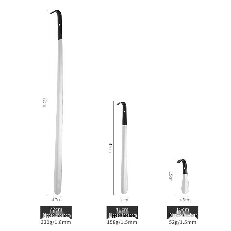 Stainless Steel Long Shoehorn for Easy Shoe Wearing - Ideal for Elderly & Pregnant Women Without Bending Over