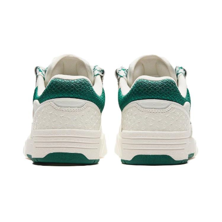 Anta Kids Versatile Non-Slip Durable Low-Top Skate Shoes Kids sneaker White Green 312418009R-4