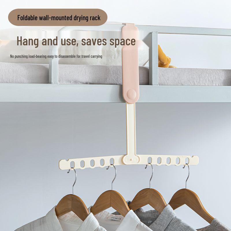 Foldable Portable Clothes Hanger - Space-Saving, Multi-functional Drying Rack for Travel, Business Trips, Dorms, and More