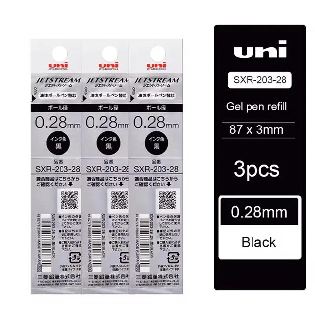 Uni Jetstream Business Pens 0.28/0.38mm Super Fine Nib Quick-drying Non-inking Oil Ballpoint Pen Anti-roll Rod Write Accessories
