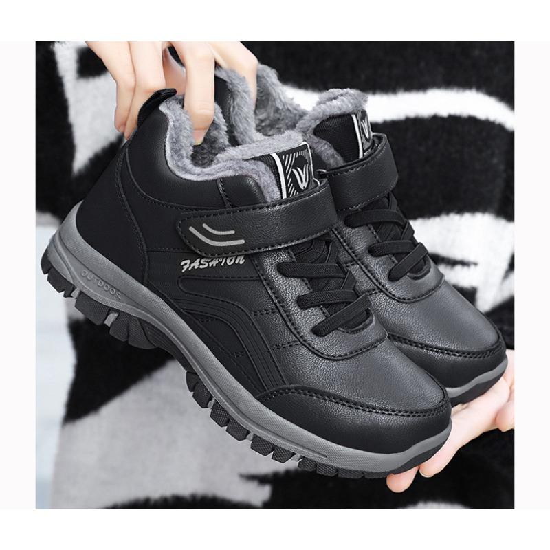 Women's Winter Mid-aged Cotton Boots with Added Insulation and Thick Padding for Outdoor Use To Prevent Snow and Ice - Mother's Shoes