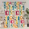 Selling 100,000 - Simple Geometric Environmental Protection Polyester Printed Curtain Limited Time Special + Gift Combination