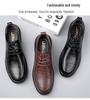 Men's Plus Size Genuine Leather Dress Shoes - Soft Sole & Upper, Sizes 37-47