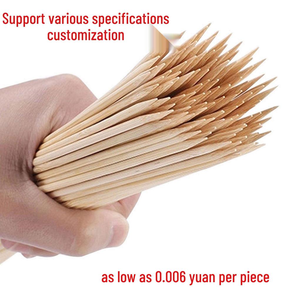 Disposable Bamboo Skewers for Barbecue, Chuan Chuan Xiang, Mala Tang, Hot Dogs, Kanto Cooking, and Grilling