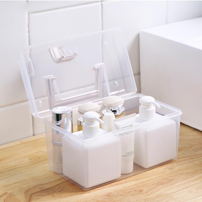 Large Capacity Storage Box Foldable Multifunctional Plastic Portable Makeup Hairpin Organizer Nail Art Jewelry Box