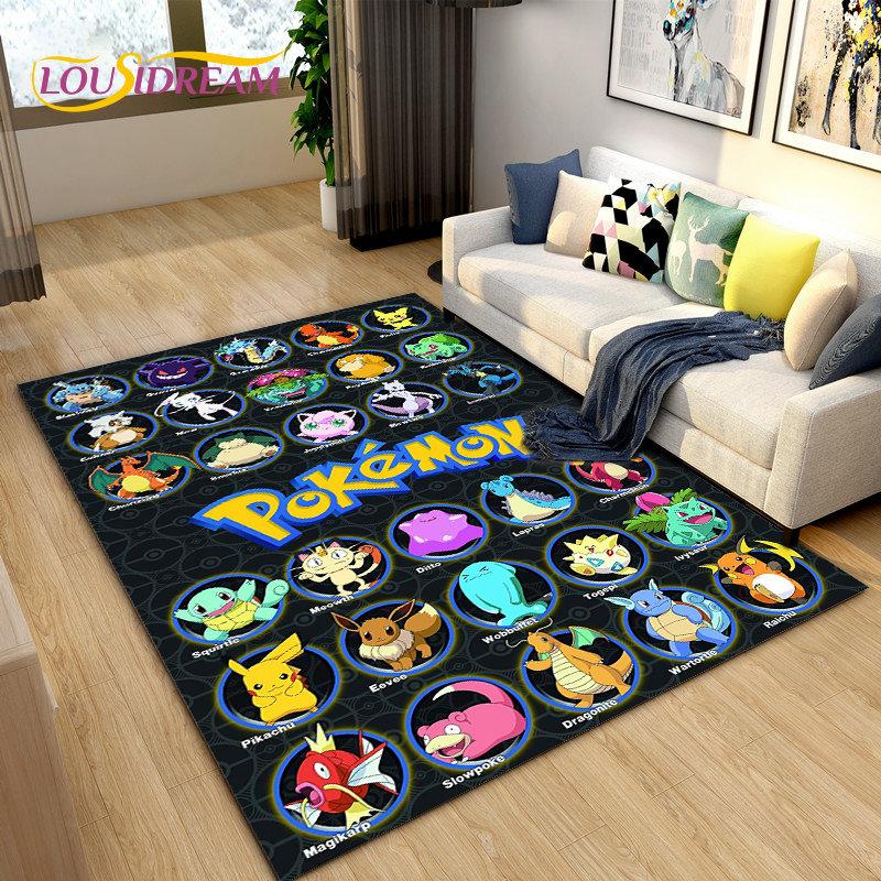 Japanese Anime Cartoon Cute Area Rug,Carpet Rug for Living Room Children's Bedroom Sofa Decoration,Kids Play Non-Slip Floor Mat