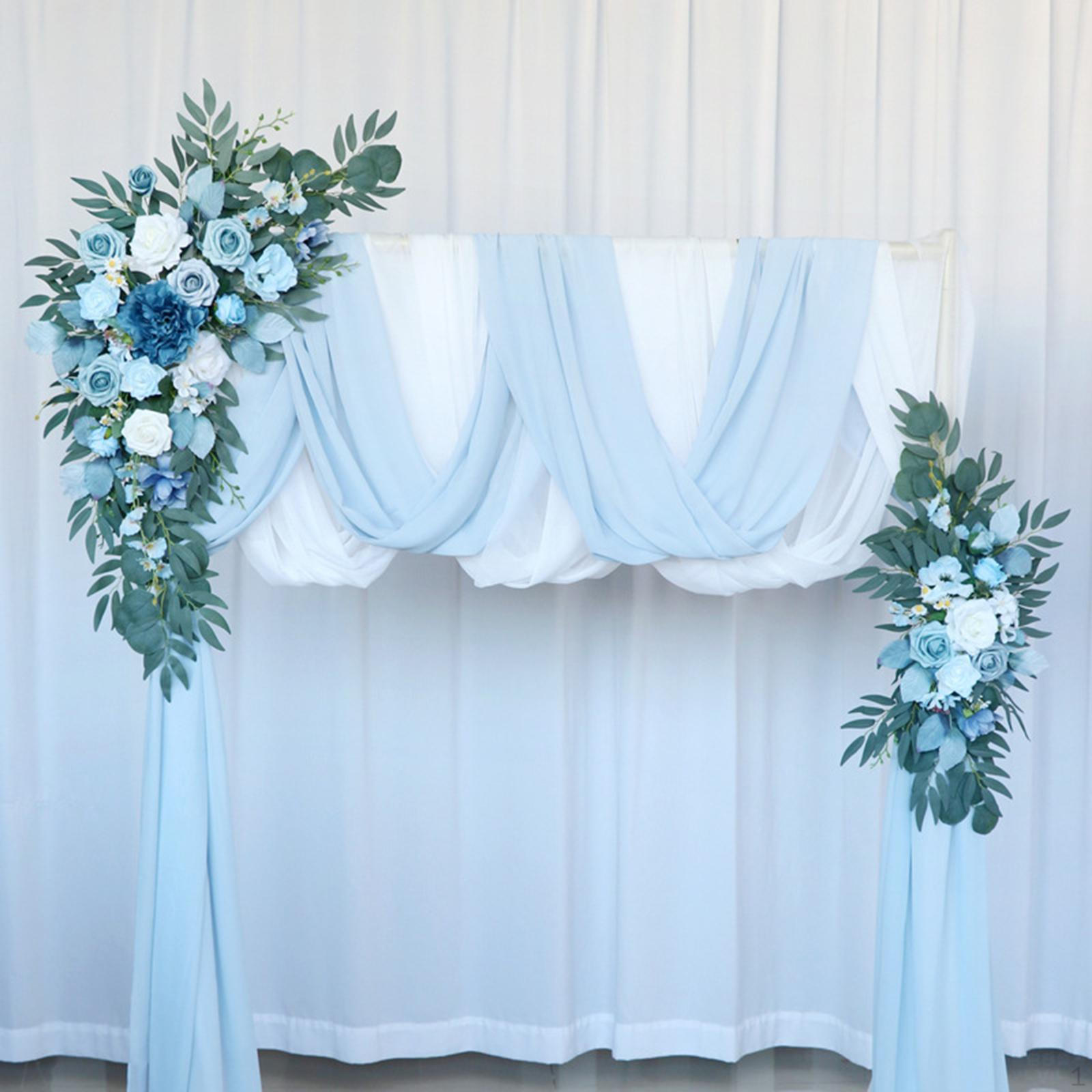 2x Hanging Artificial Flower Swag Centerpiece Simulation Flowers for Front Door Decoration