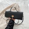 Textured Woven Faux Leather Shoulder Bag for Women Large Capacity Casual Crossbody Purse Trendy Daily Handbag CLE