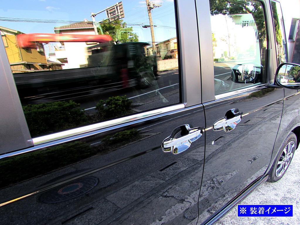BRIGHTZ JF5 JF6 Super Mirror Stainless Steel Plated Window Moulding 4PC JF 5 JF 6 NBOX N Box N Box N Box N-BOX [WIN-SIL-169]