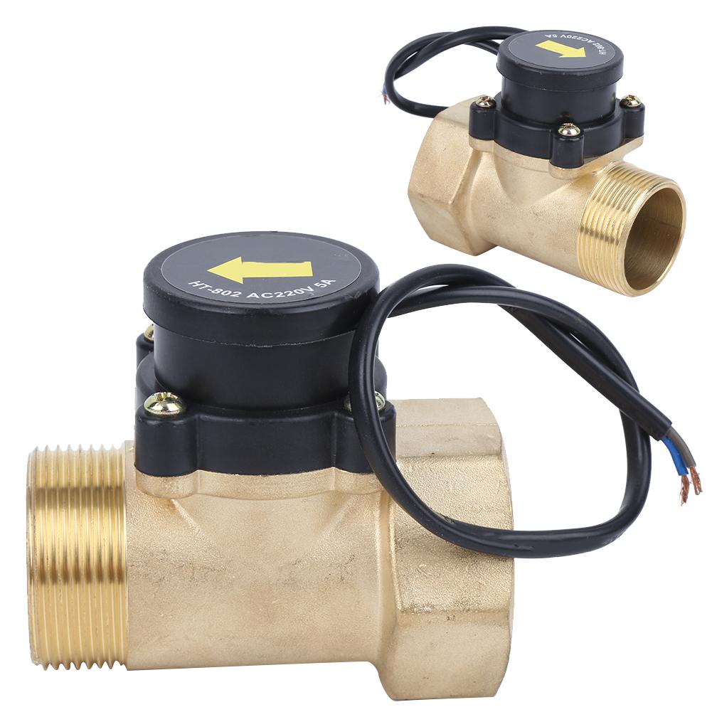 Water Pump Flow Sensor Brass Electronic Pressure Automatic Control Switch 1.5in HT‑802 220V