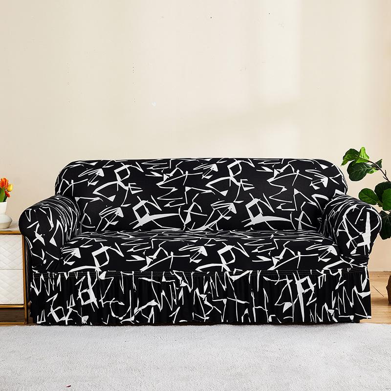 New Sofa Cover One Piece Elastic Universal Cover Two Person Universal Anti Cat Scratch and Dust Proof Sofa All Inclusive Cover