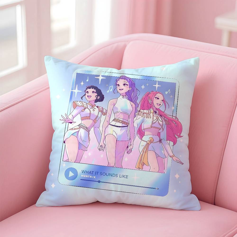 

KPopS D-Demon H-Hunters Наволочка с принтом для гостиной, дивана, чехол для подушки и декор для спальни 12x12Inch