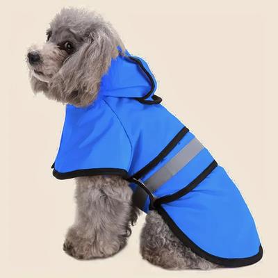 Dog Waterproof And Windproof Raincoat, Adjustable Design To Keep Pets Dry And Comfortable, Suitable For Small And Medium-Sized Dog Rain Gear