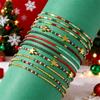 12pcs Cute christmas Rope Charm Girls Kids Bracelets Jewelry Friendship Gift