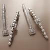 J.Lauren Elegance Cubic Pearl Set Auto Hair Pin H0877