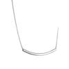 Smiling Curved Tube Necklace: Elegant Women's Stylish Design for Versatile Clavicle Chain