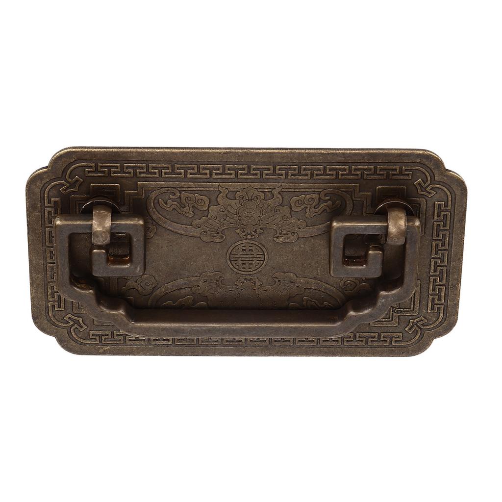 Antiker Schubladengriff Viereckiger Fledermausgriff Antiker Chinesischer Retro Schubladengriffe mit 2 Schrauben für Schranktüren