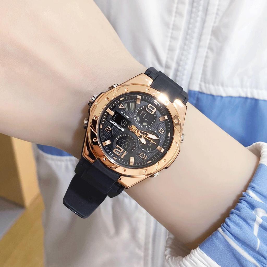 Sportovní svítivé vodotěsné multifunkční elektronické hodinky pro dospívající dívky