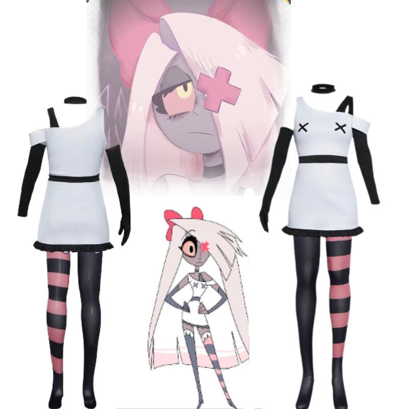 Vaggie Hell's Hotel Cosplay Costume For Women Soft Nini Fabric Evil Boss Vaggie