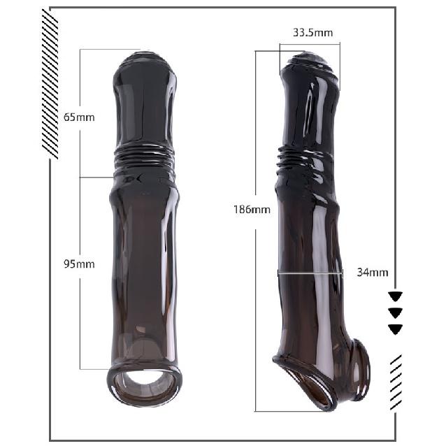 Vibrator Penis Sleeve Horse Dildo Reusable Condom Cock Ring Dildos Delay Penis Extender Dick Enlarger Sexy Toys For Men Sex