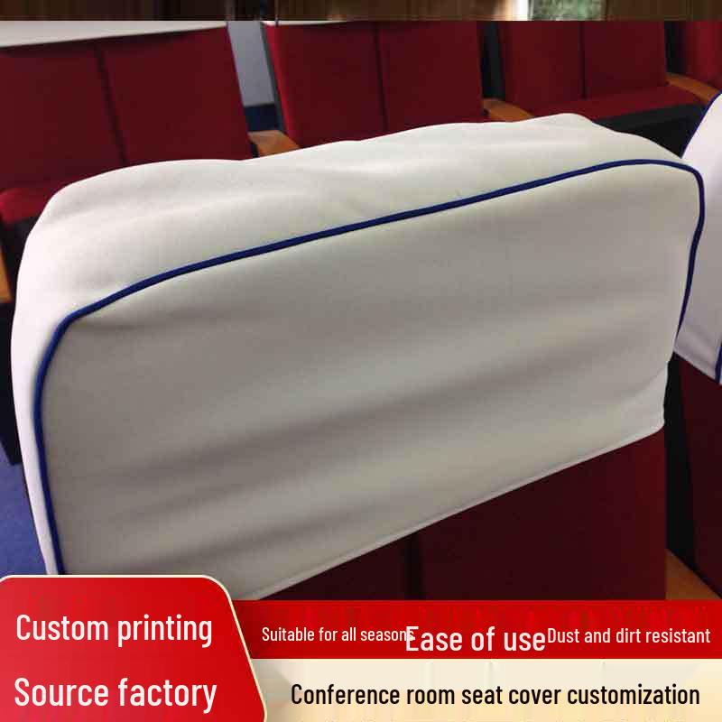 Auditorium Seat Headrest and Backrest Cover for Theater Conference Room or School White 729₽