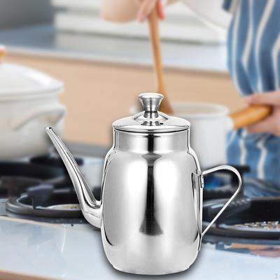 Oil Dispenser Kitchen Pot Smooth Pouring Long Spout for Restaurants