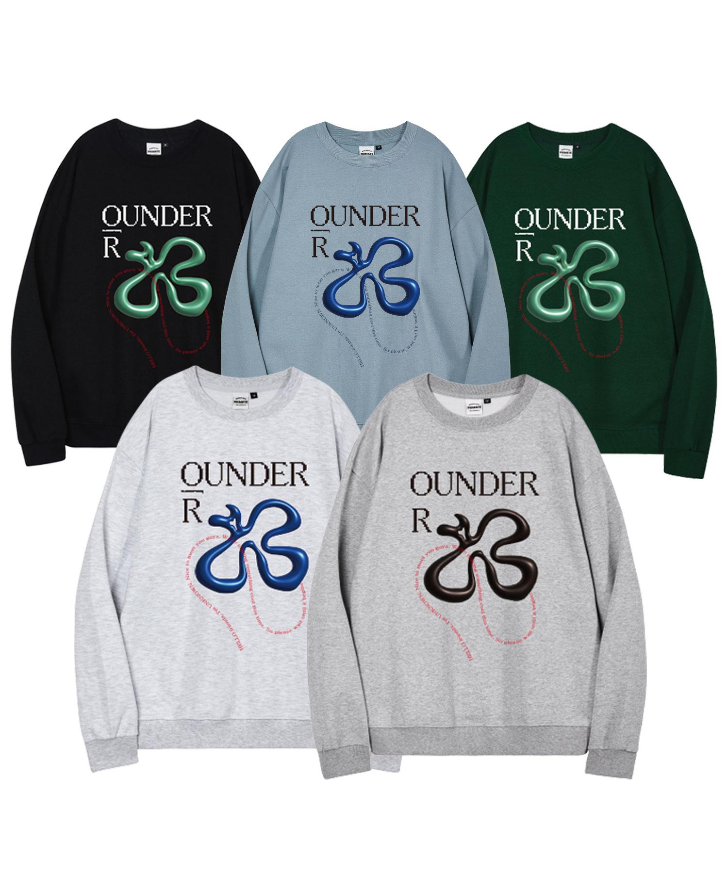 Толстовка унисекс O Under R с 3D-цветами [5 цветов] Black/2(M)