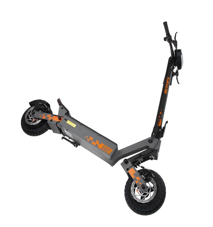 Kukirin G2 800 W 48 V 15 Ah Elektroroller, Höchstgeschwindigkeit 45–50 km/h, 10 Zoll Offroad-Reifen, LCD-Display, Reichweite 55–60 km, faltbarer E-Scooter – KEINE ABE.