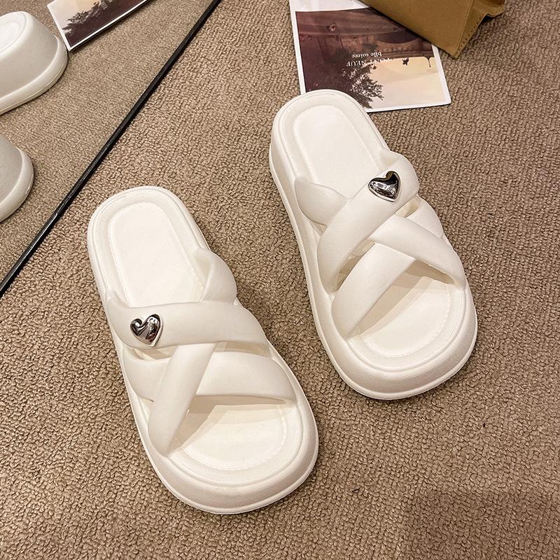 Women s 2025 Casual Versatile Non-Slip Soft Sole Sandals with Height-Boosting Thick Sole for Outdoor Wear