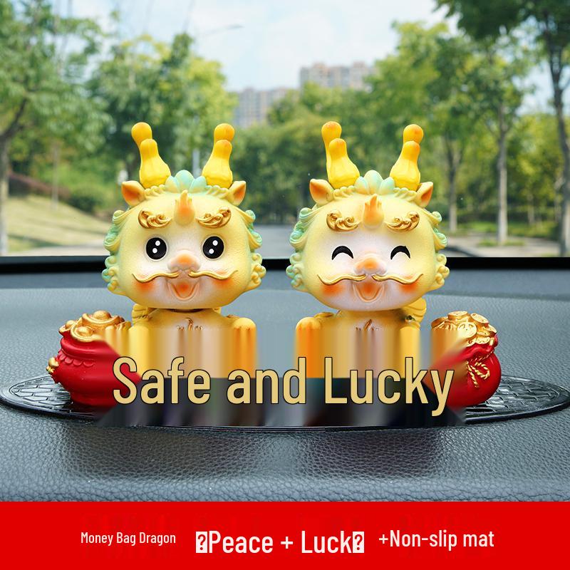 Year of the Dragon Bobblehead Doll - Car Console Ornament