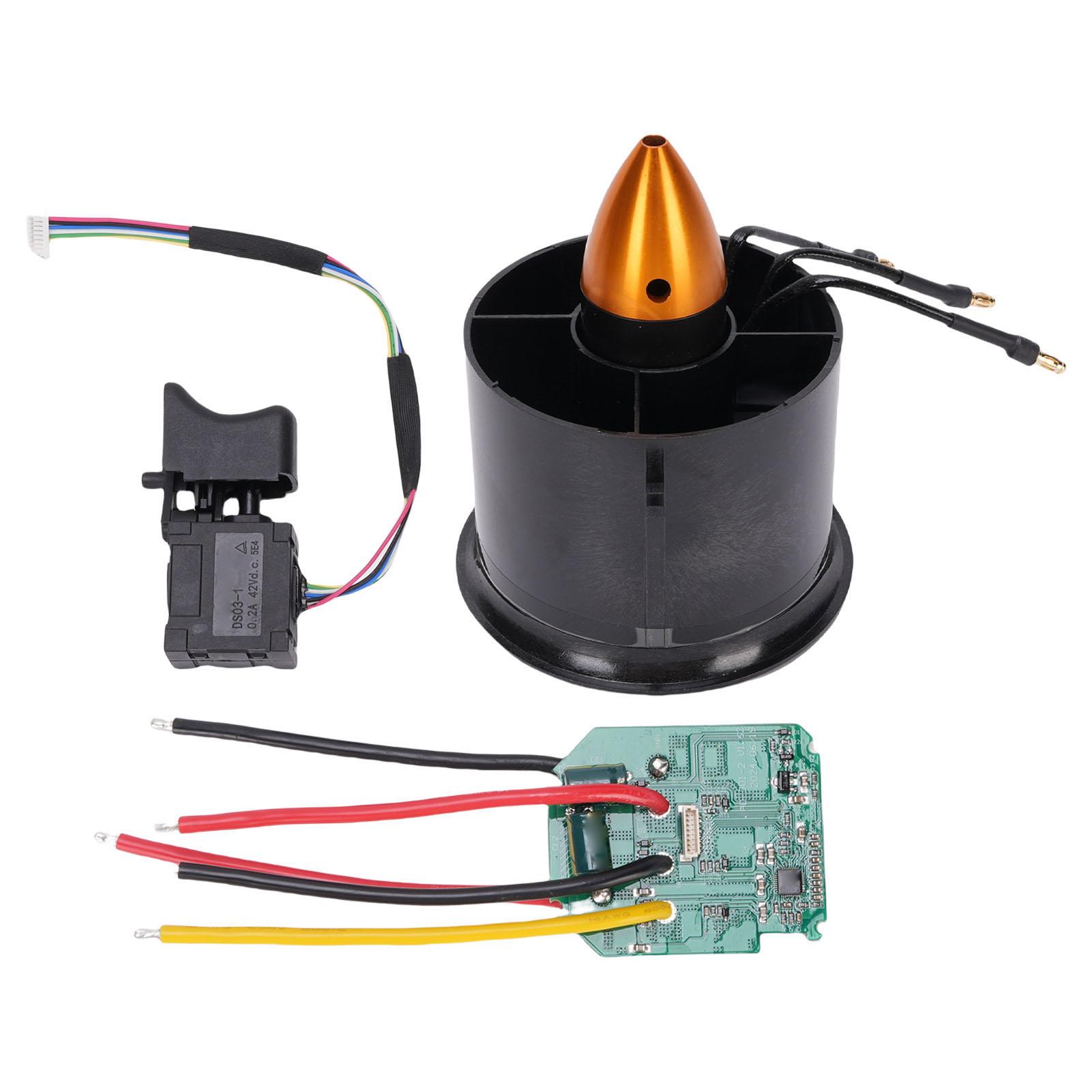 

3000KV 6 Blades 70mm EDF Brushless Motor Kit Violent Fan Accessories Controller Module Board Switch