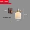 Nordic Minimalist Copper Rotatable Wall Lamp for Bedroom and Living Room