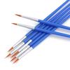 10/20Pcs Painting Brushes Set Art Round Flat Hair Nylon Hair Paint Brush for Oil Acrylic Watercolor Kids/Artists/Beginners/Stude
