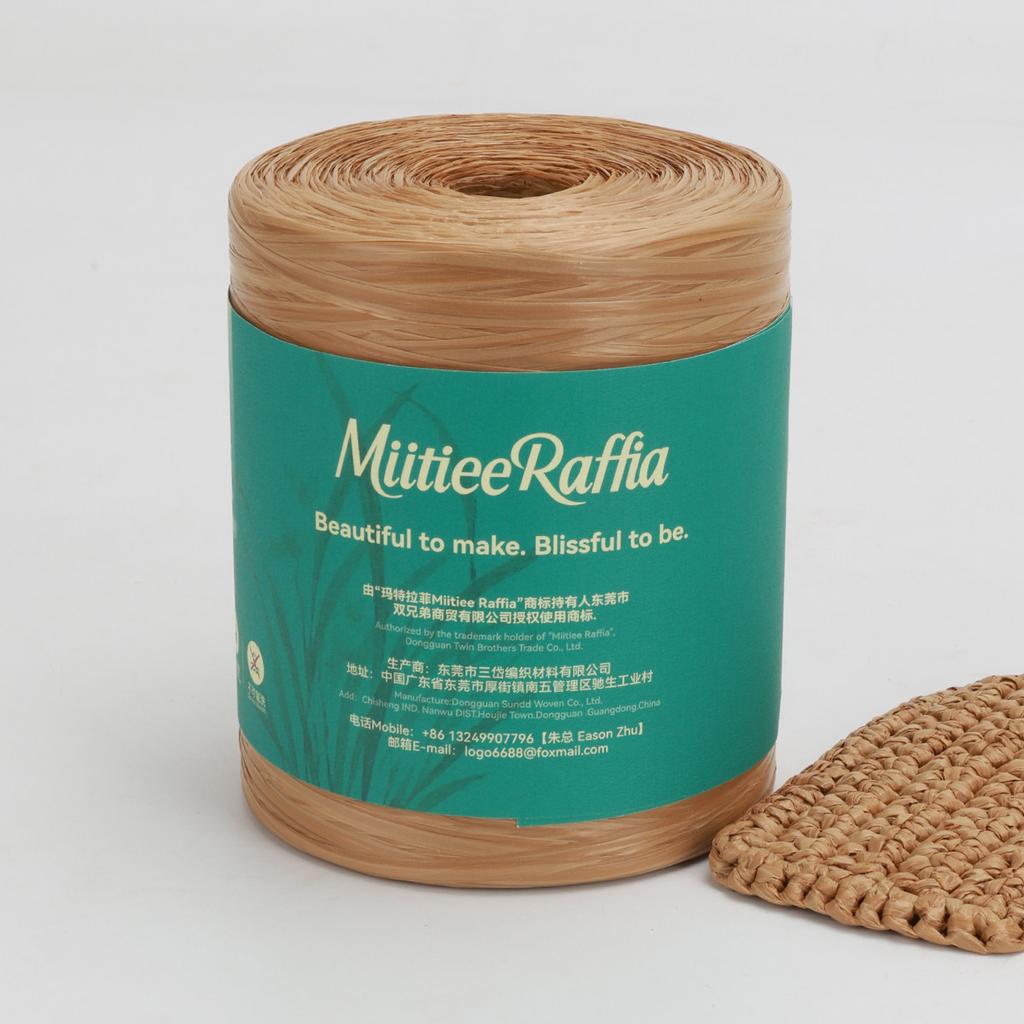 MT001-MT087 Natural Raffia Yarn For Wrapping Knit Wire Natural Color Matte Texture Raffia Paper Ribbons For Hat DIY Decoration