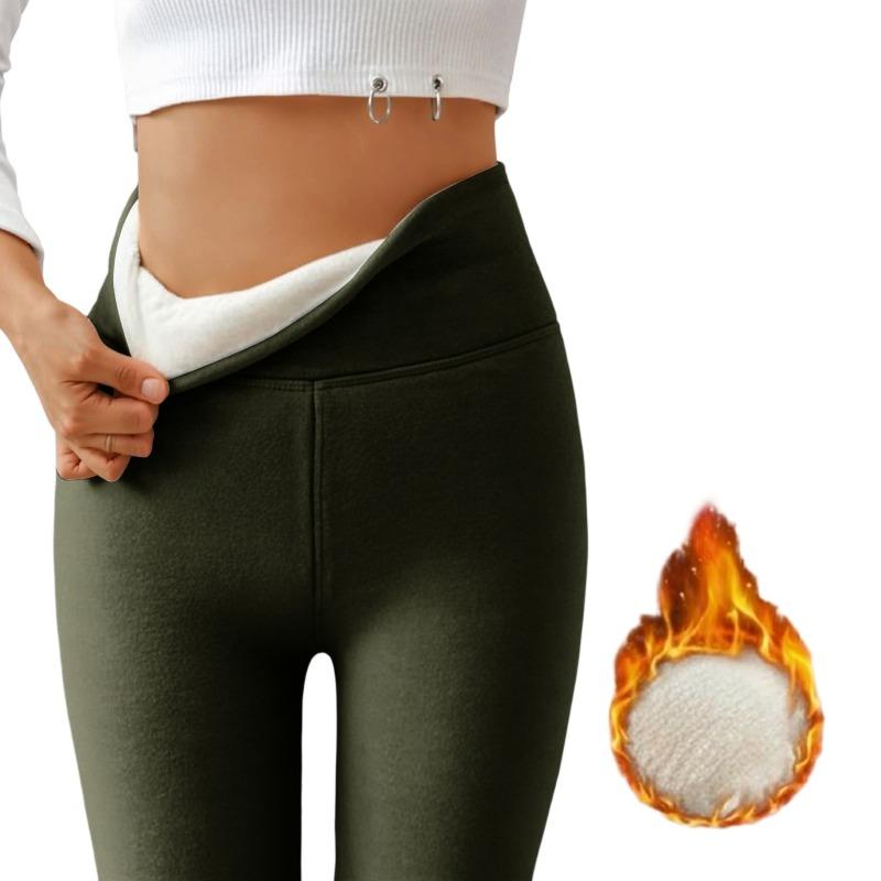Women S Thick Fleece Lined High Waist Elastic Tight Yoga Leggings