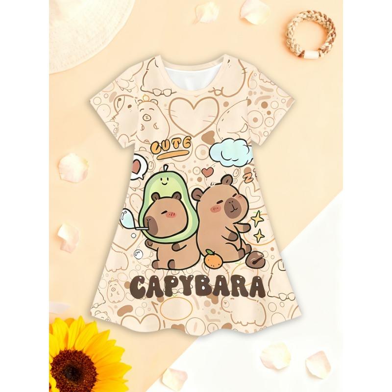 Girls' Dress, Suitable for Parties And Everyday Wear, Sweet Princess Dress, Lightweight Spring And Summer Outfit,