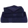 VidaXL Towels 10 Pcs Navy Blue 100x200 Cm 360 G/m² 100% Cotton, Beach Towel, Guest Towel, Large 136796