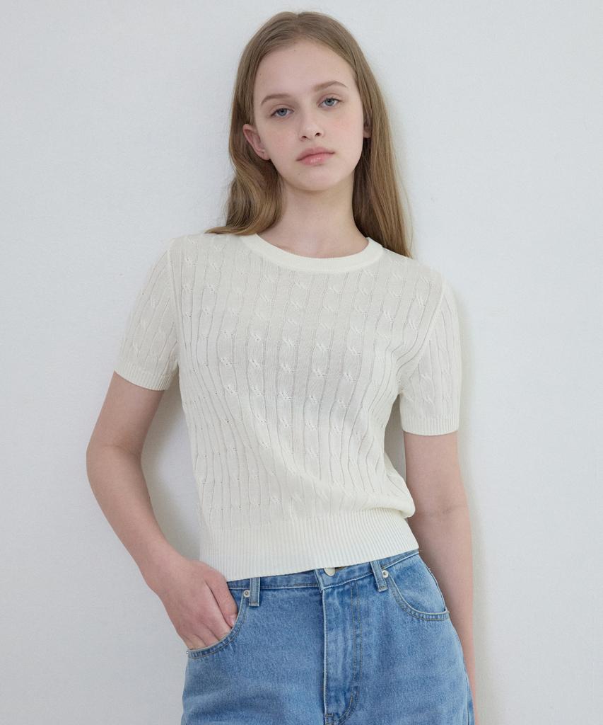 Wednesday Oasis For Woman Washable Chloé Half Round Knit_Ivory(Wc25-Kn22)