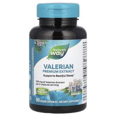 Waleriana, ekstrakt premium, 220mg, 90 kapsułek wegetariańskich (110mg na kapsułkę)