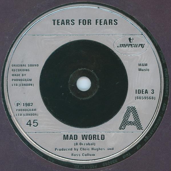

7inch Record TEARS FOR FEARS - Mad World IDEA3 Mercury 1982 UK Pop Used