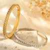 Stainless steel bracelet for women, new hollow heart-shaped titanium steel bracelet, European and American light luxury style, non-fading jewelry