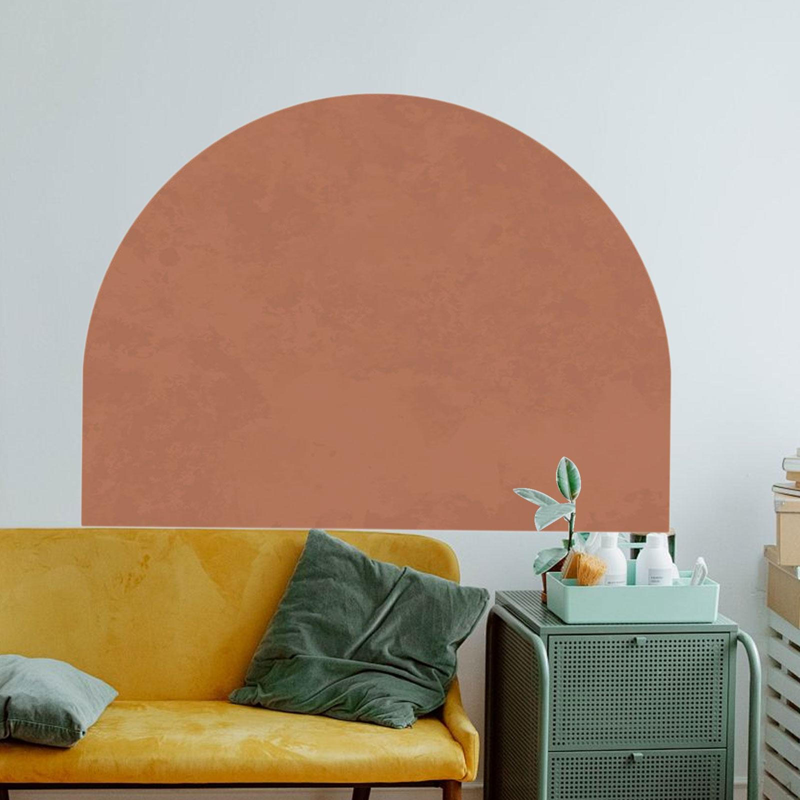 

Arch Wall Decal Geometric Art Wallpaper Home Decor Sticker Removable for Living Brown