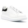 Alexander Mcqueen Oversized Leather Low Top Skateboard Shoes Women's White Black 553770WHGP79061( )